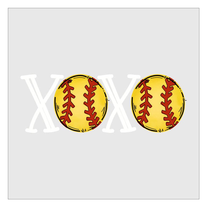 Flawless Transfers – Engroshandel Sublimationstryk – XOXO Softball DTF Transfer1