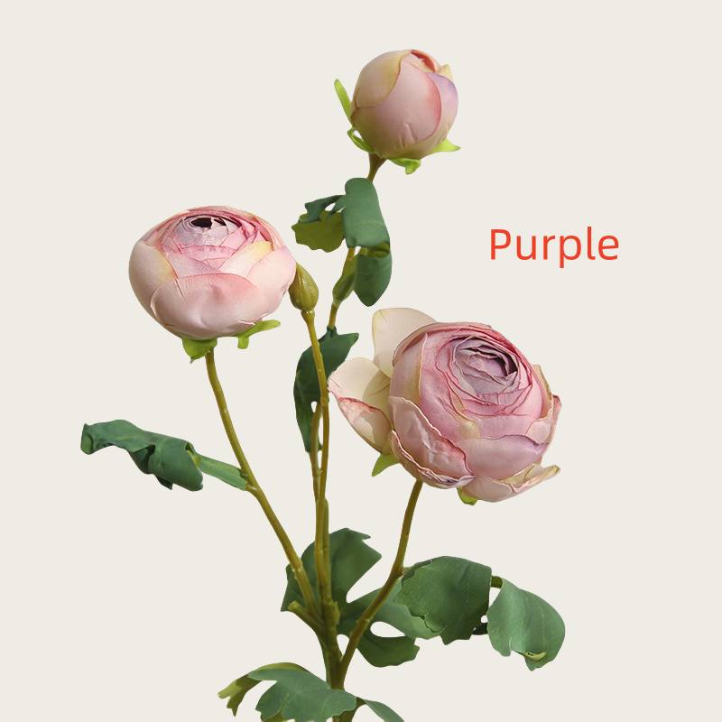 ACNITE(We cover U.S. import duties) – wholesale Artificial flowers – Artificial rose flowers,3 heads,dried looking,faux flowers8