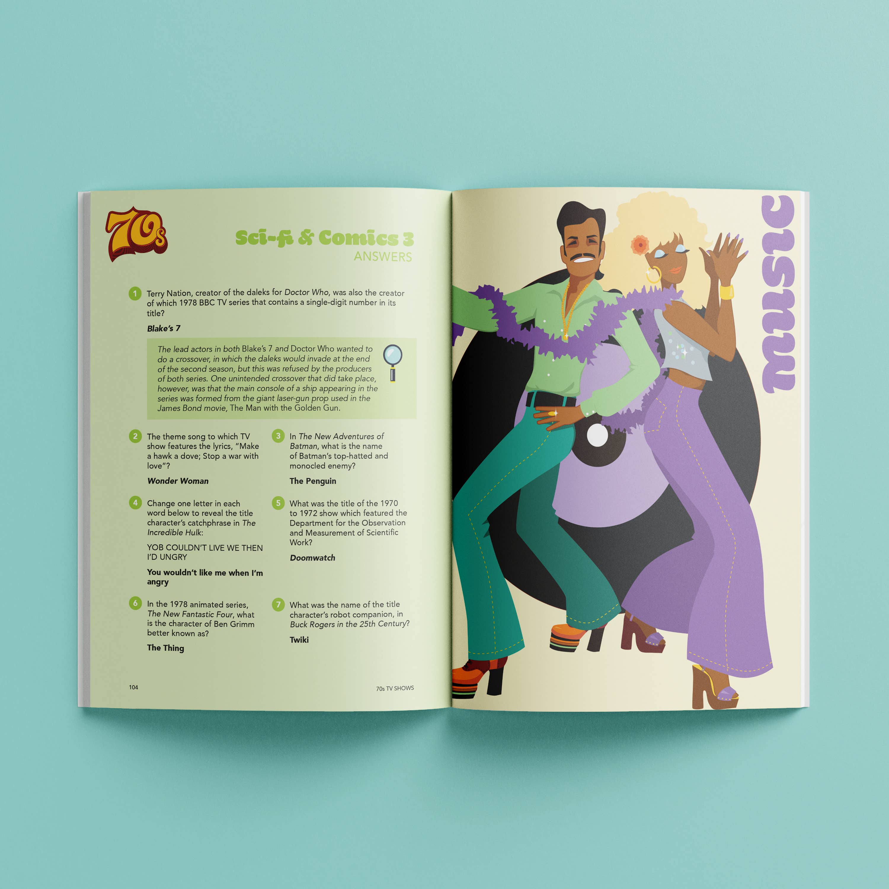 Texas Bookman - Wholesale Arts & Entertainment Book - 70s Trivia Quiz2