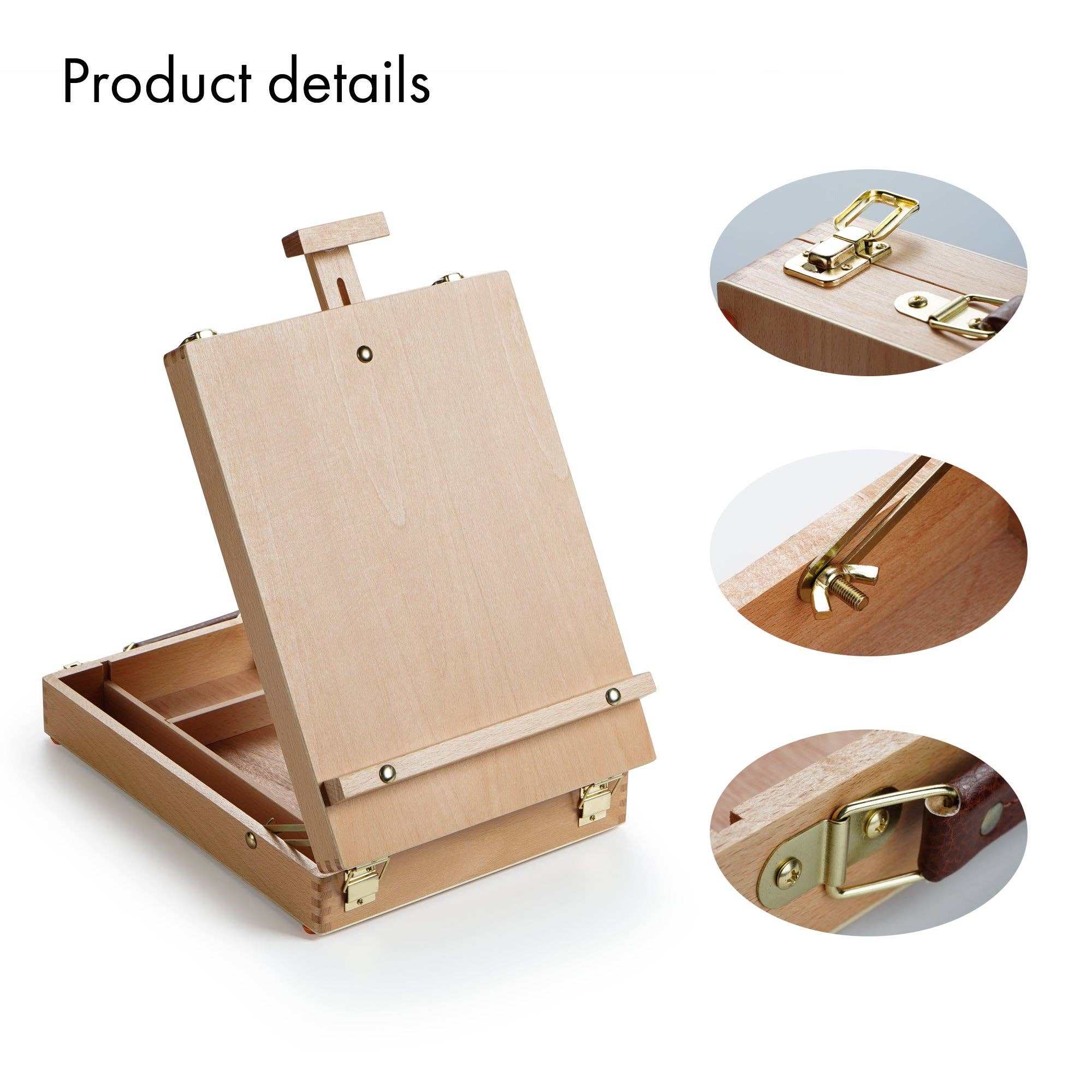 Artify - Wholesale Easel - ARTIFY Adjustable Beechwood Tabletop Painting Easel2