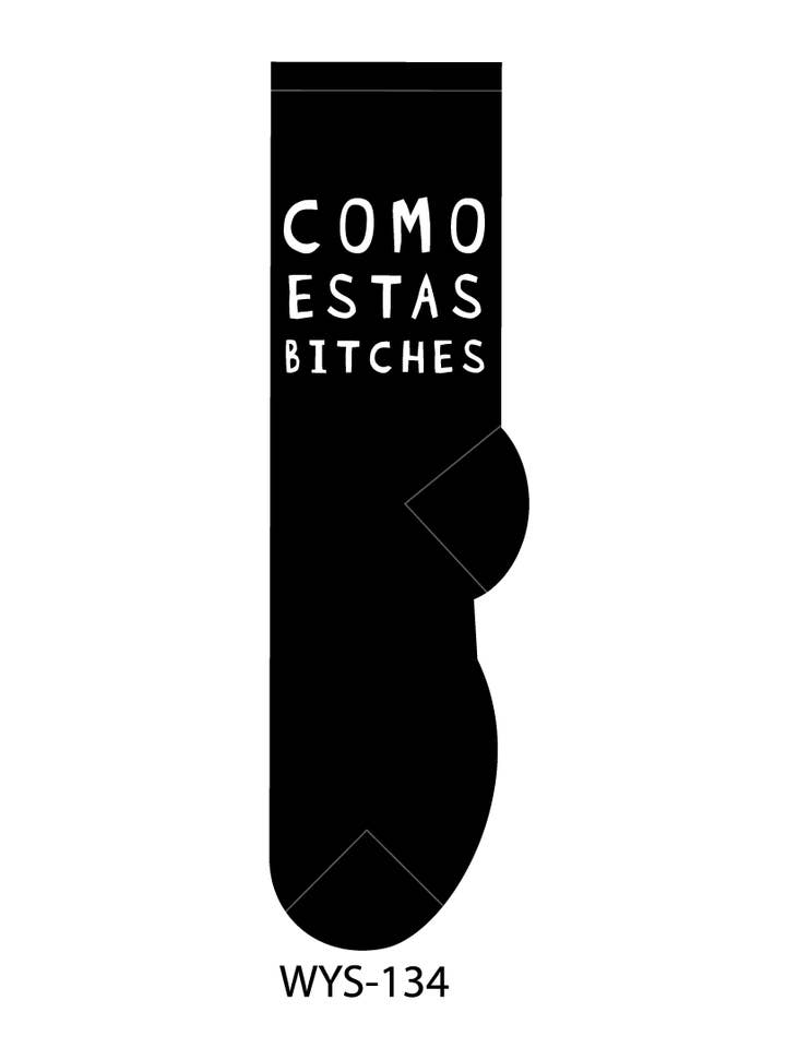 FOOZYS Fun Socks - Wholesale Socks - Unisex - Como Estas Bitches