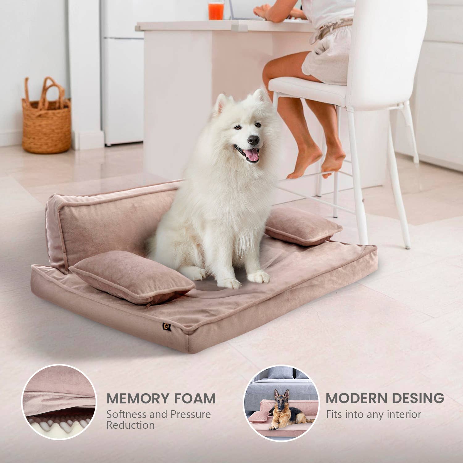 Precious Tails - Vente Panier – chien - Canapé-lit moderne Precious Tails - Grand16