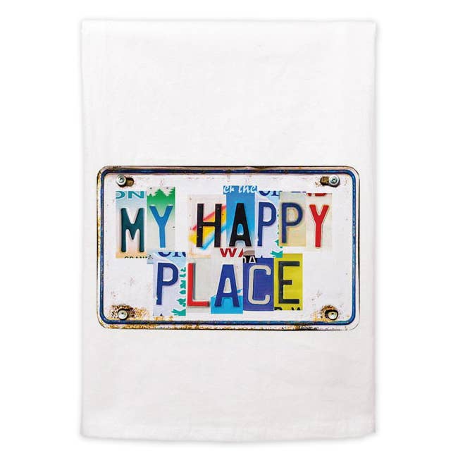 Toalha de cozinha - Matrícula My Happy Place por atacado de Mariasch Studios