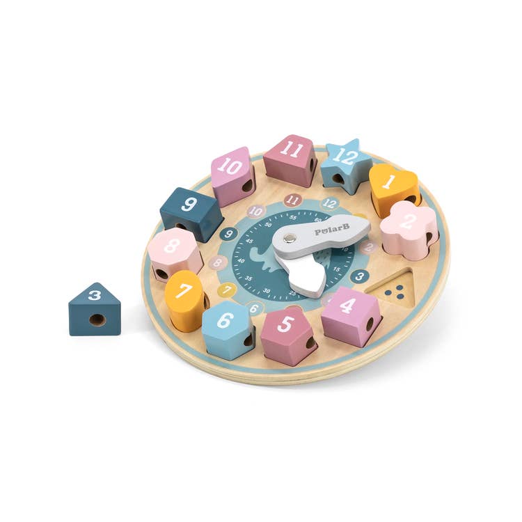 Viga/PolarB - Wholesale Wood Toy - Kids - Shape Sorting Clock0