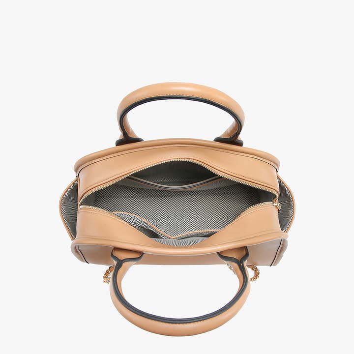 Off White M2358 Beth Dome Satchel w/ Chain Strap for wholesale on Faire2