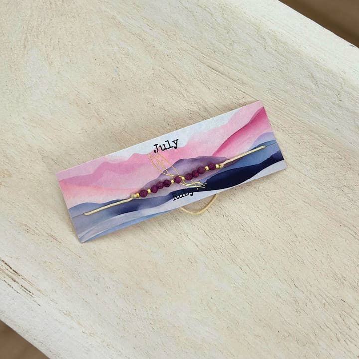 Picki Nicki - Vendita all'ingrosso Parure di gioielli - Braccialetto Birthstone, set di pietre preziose su carte18