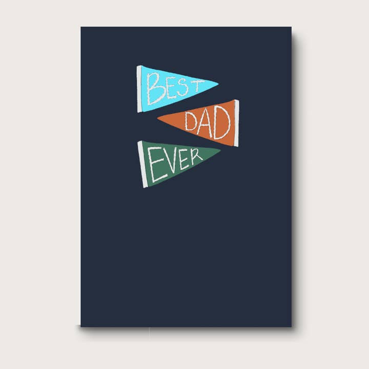 Best Dad Ever Pennants for wholesale by AligN Art Studio