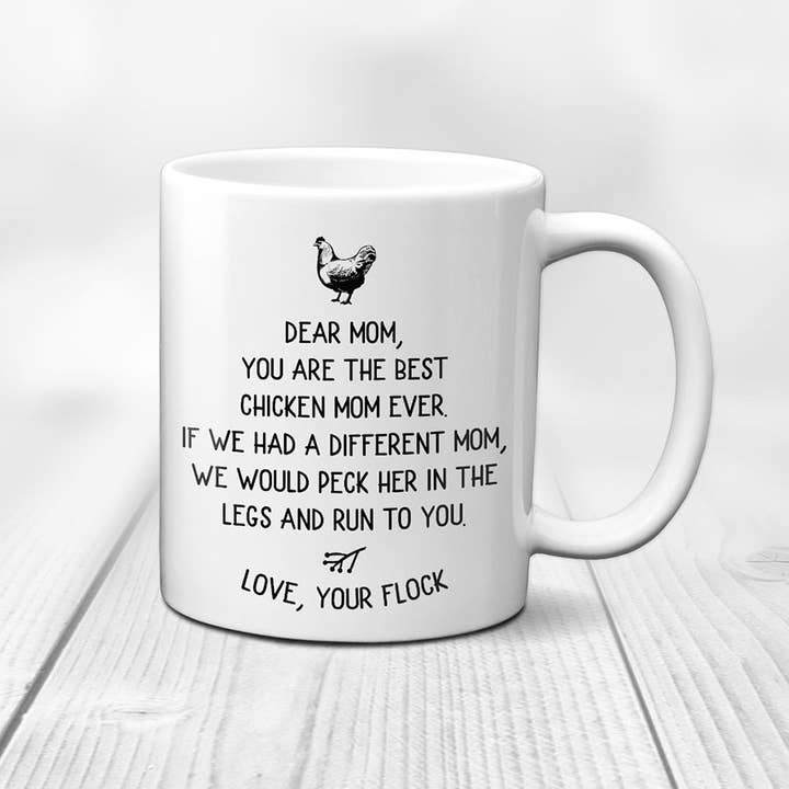 Tasse Chicken Mom, Tasse Chicken Lady, Tasse à café au poulet pour la vente par Canary Road