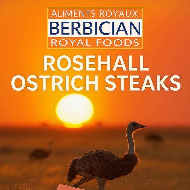 Ostrich Steaks for wholesale by Berbician Canada