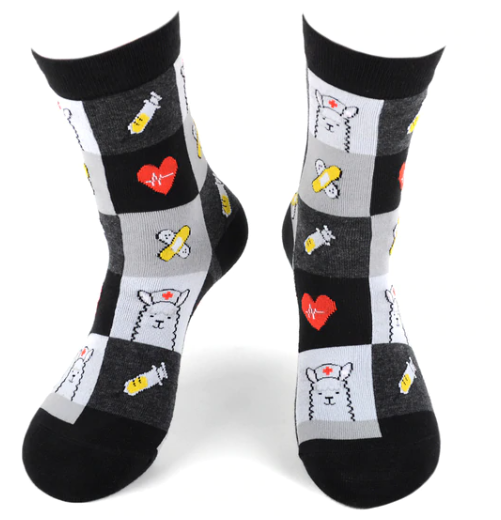 Sok-it by H2 LLC - Vendita all'ingrosso Calzini - Unisex - Calzini unisex Infermiera Lama0