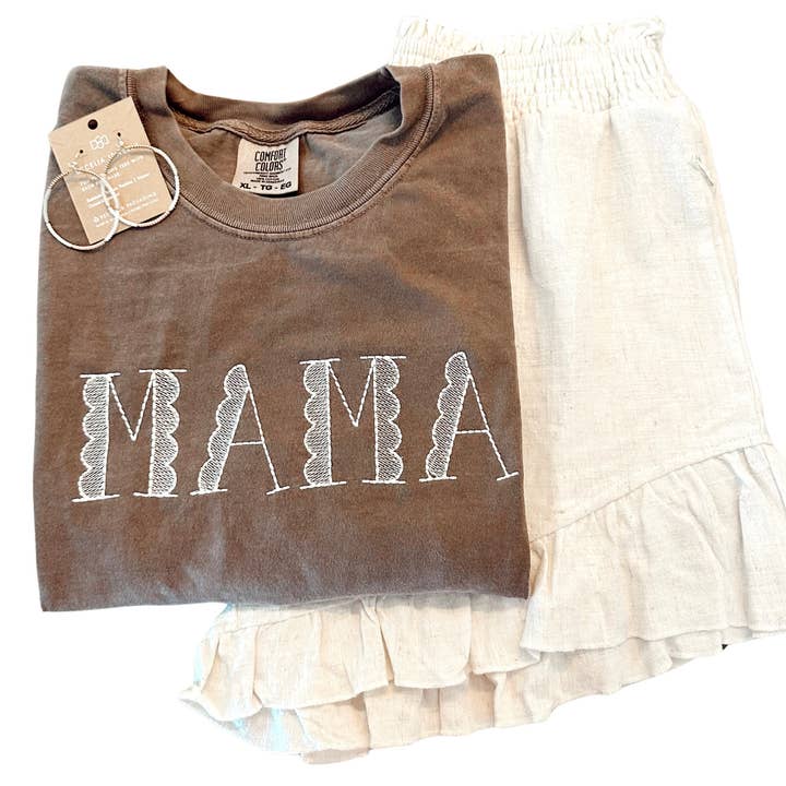 Mama scallop tee | Kaffe för wholesale av EJ Exclusives