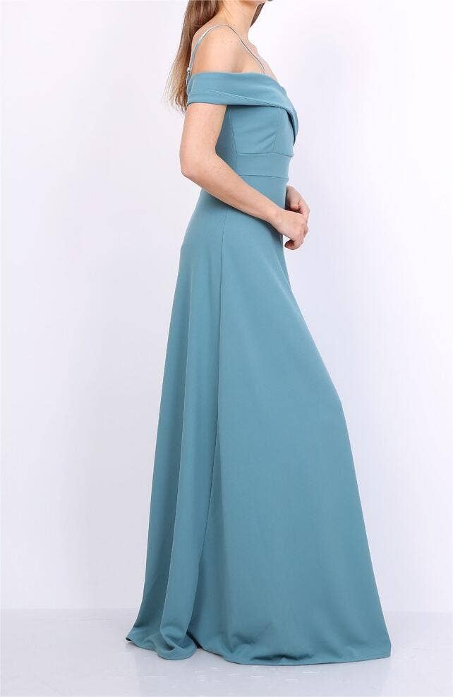 Alice'Desir - Wholesale Gown - Women's - 8892 A-line dress with boat neckline29