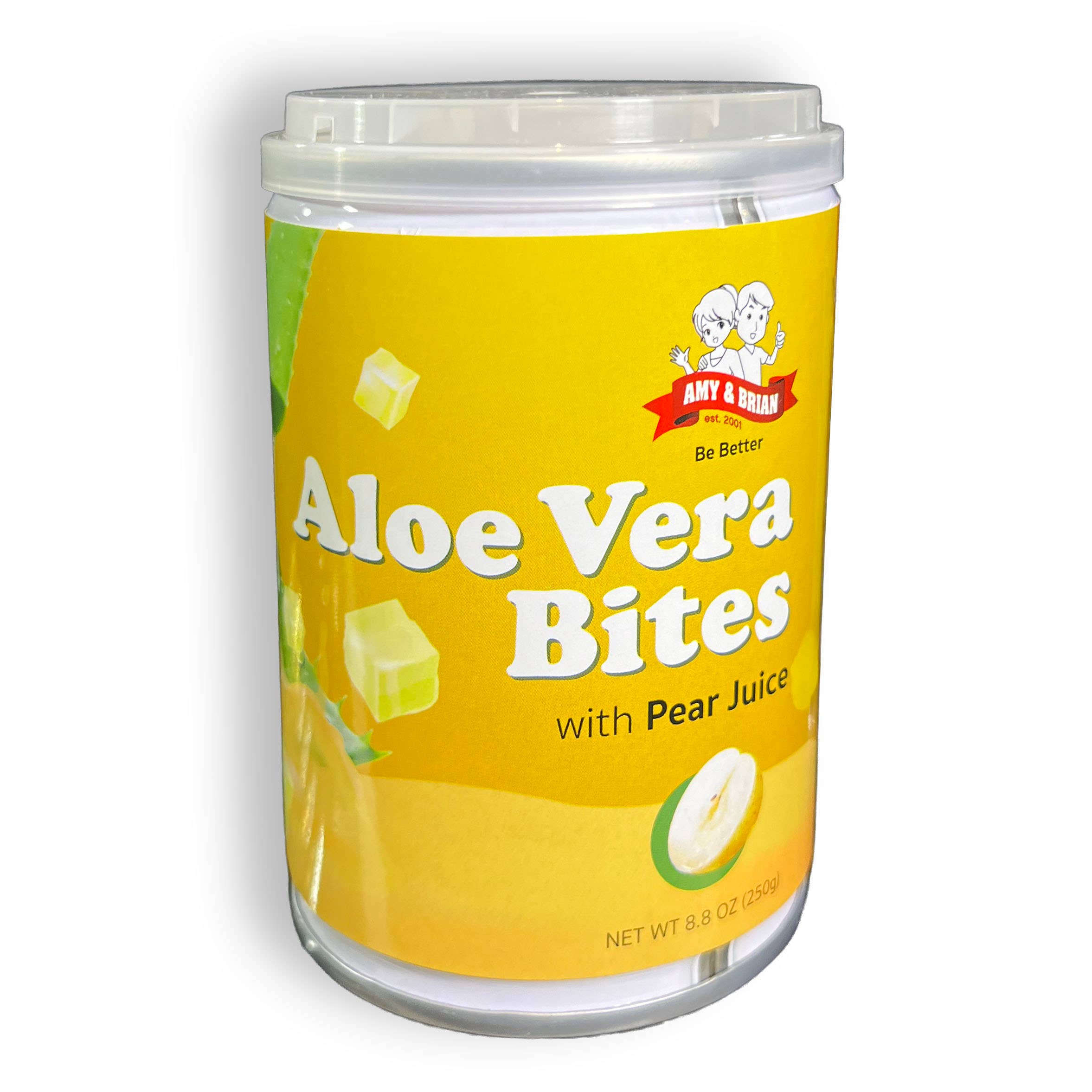 Amy & Brian - Wholesale Fruit Snacks - Amy & Brian Natural Aloe Vera Bites with Pear Juice 8.8oz