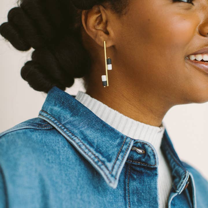 Twenty Two West - Wholesale Dangle Earrings - Draw Two Earrings