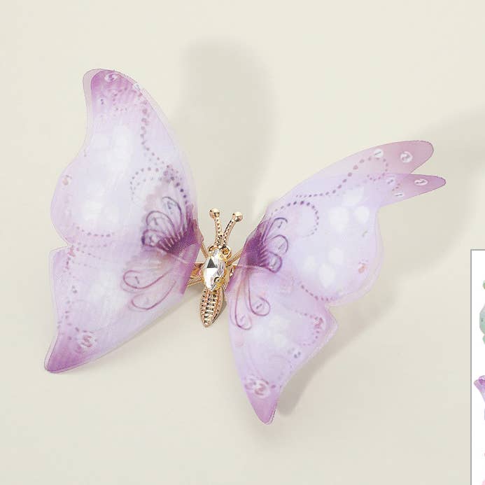 Sensibling Corp. - Wholesale Hair Clip - Women's - 12PCS - Butterfly Hair Clips0