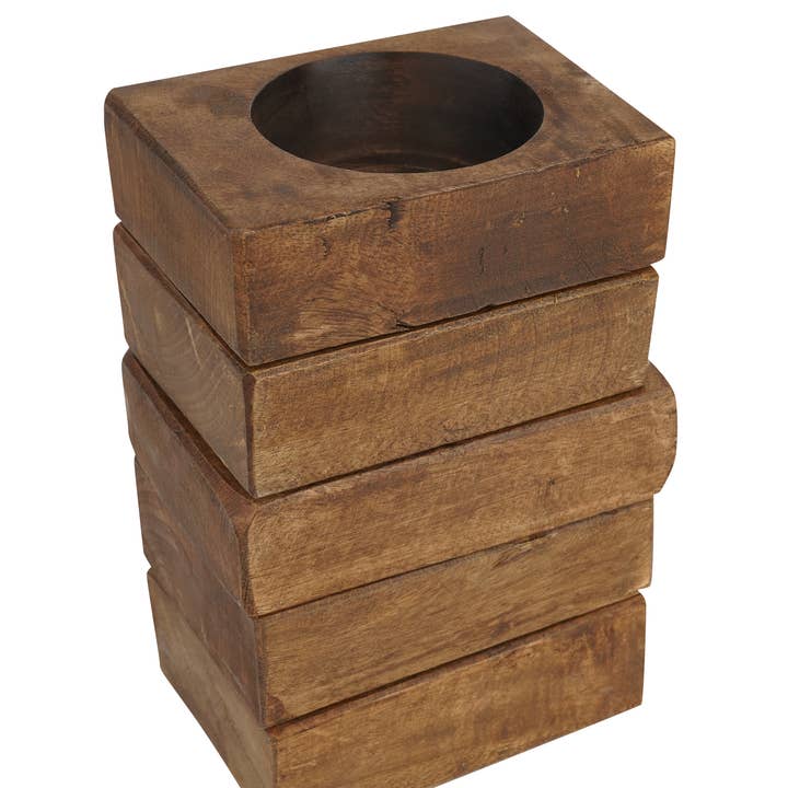 My Amigos Imports - Wholesale Candle Holder - Great Buy-One Hole Cheese Mold-WH5P-Home Decor #2-Waxed-$83