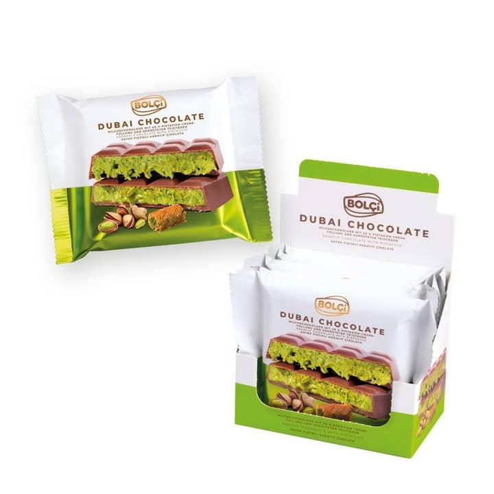 Aladdin - Wholesale Chocolate Bar - Antep Pistachio & Kadayif Dubai Chocolate Bar