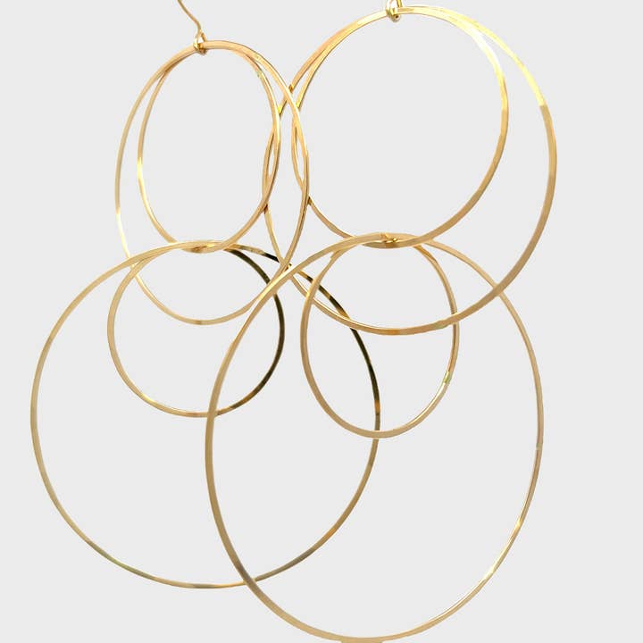 open figure eight earrings for wholesale by Kate Jack Jewelry