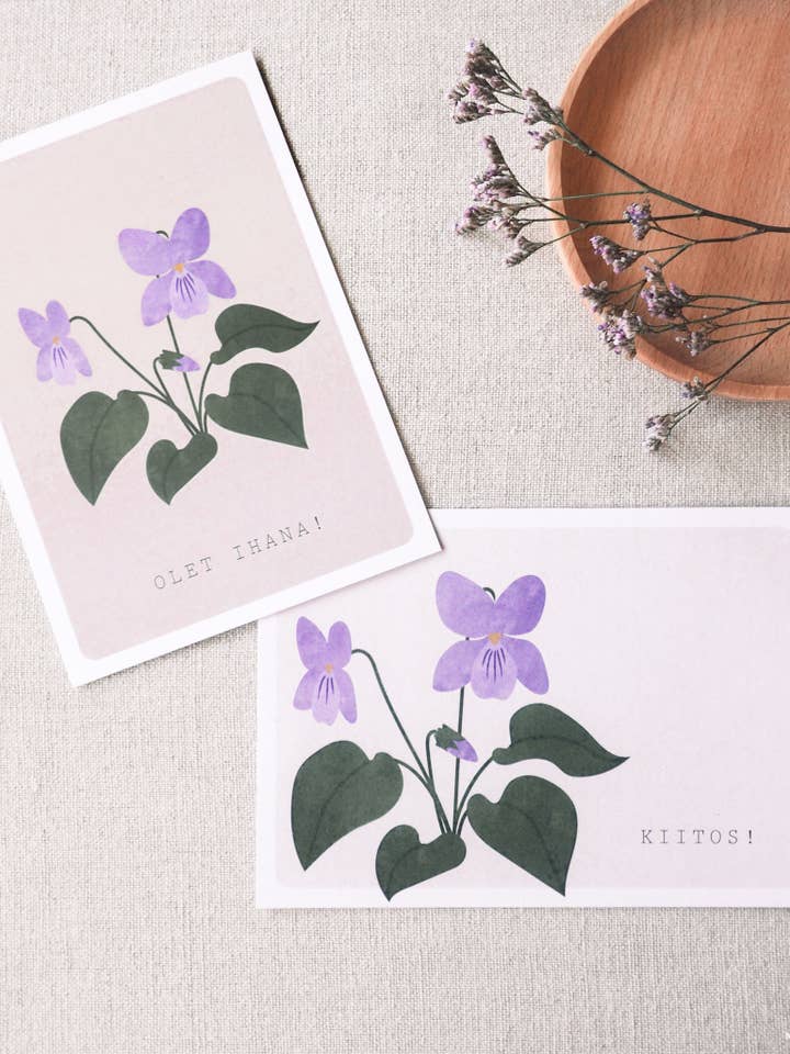 Orvokki -kortti | Olet ihana! for wholesale by Saima Visuals Oy