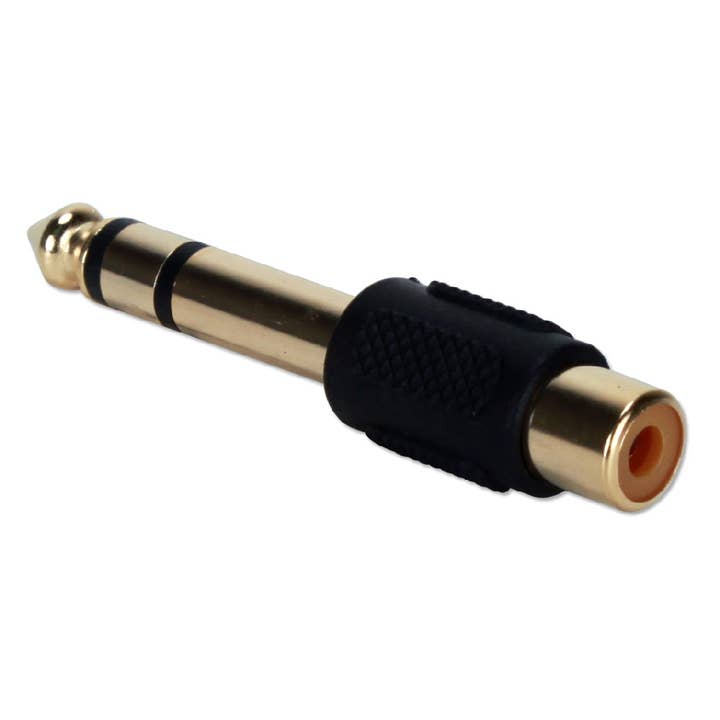 RCA Kvinde til 1/4 Mand Audio Stereo Adapter for engroshandel hos QVS Inc