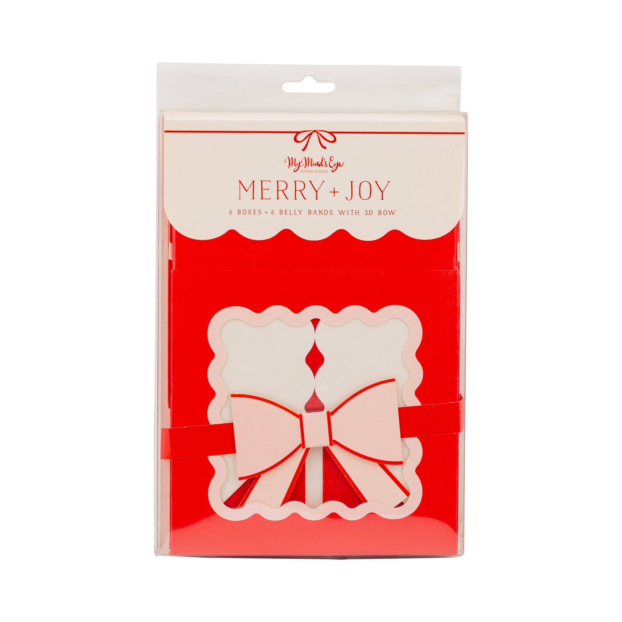 My Mind’s Eye - Wholesale Party favour bag/box - MJY1209 - Red and Pink Cookie Box with bow3