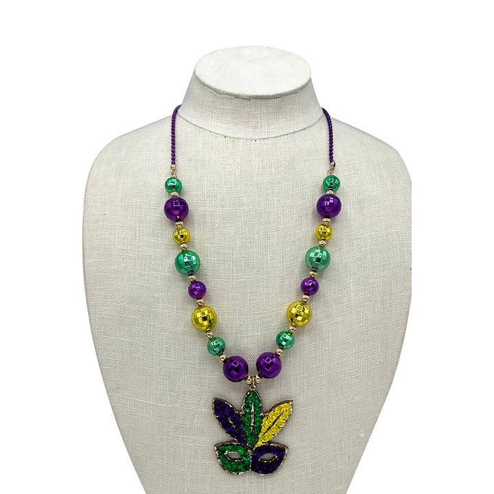 As Shown Madri Mask Bead Necklace for wholesale on Faire