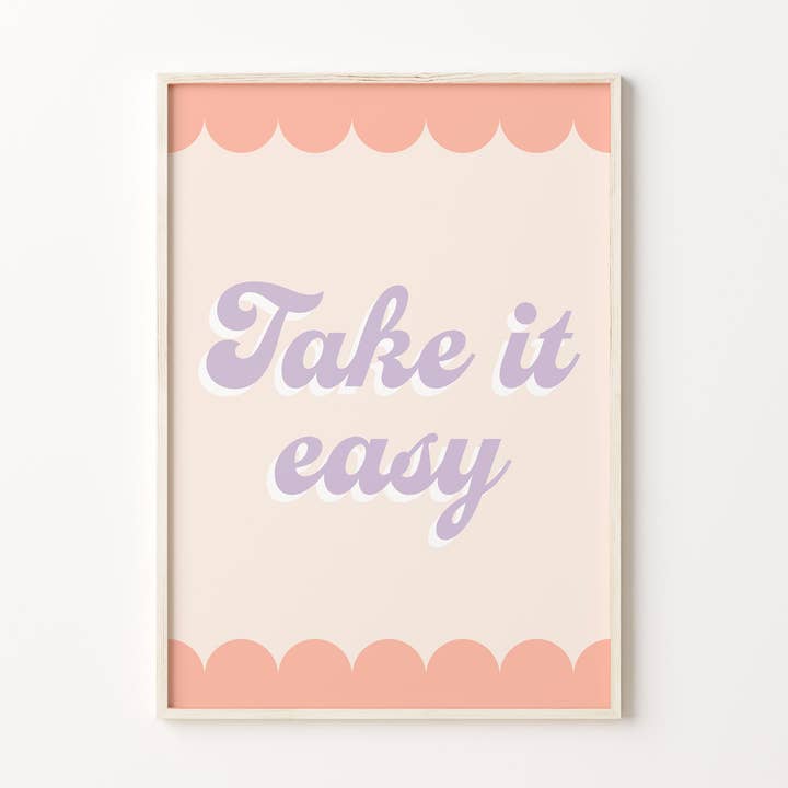 Leve Il Easy Retro Pastel Print por atacado de Peach and Home