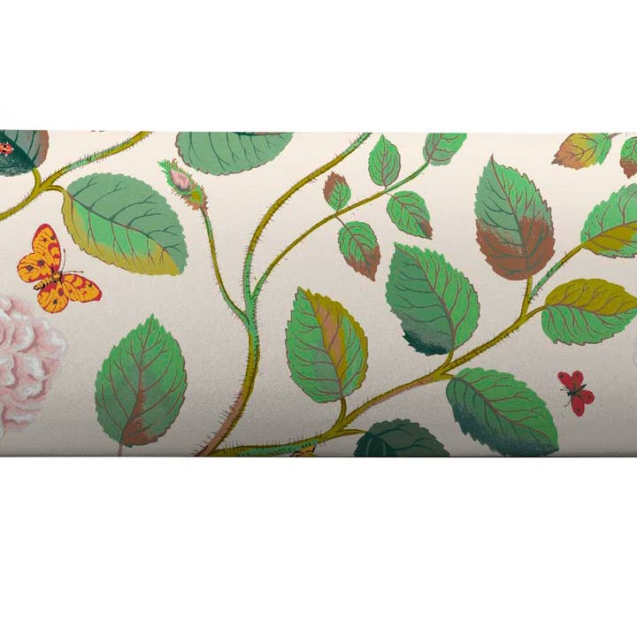 Capa de Almofada Wandering Rose por Bassett McNab por atacado de Wheaton Whaley Home