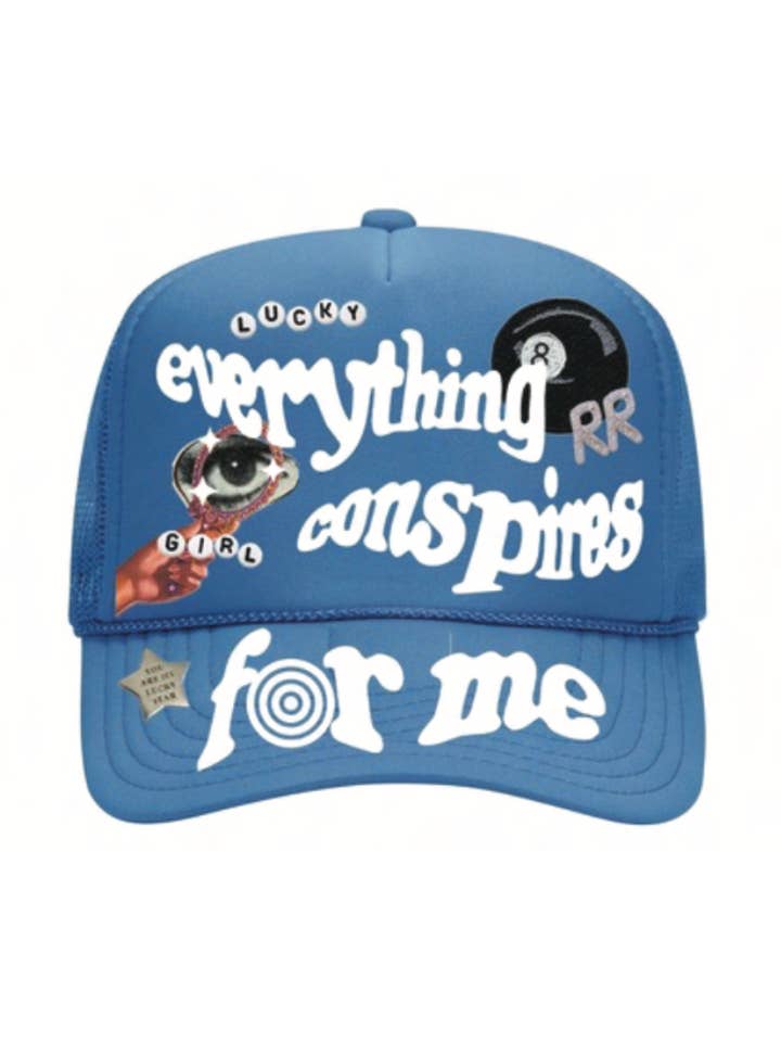 Everything Conspires - Blue Foam Hat for wholesale by Raw & Rebellious