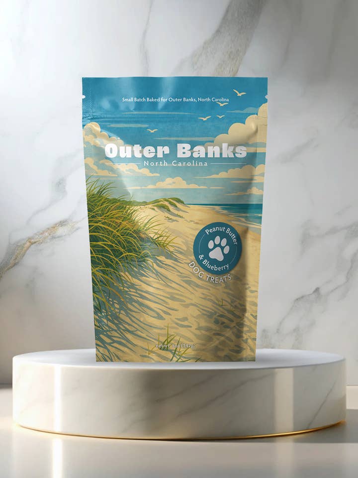 Outer Banks Souvenir Dog Treats - 5oz Small-Batch for wholesale by Neoteric Brands