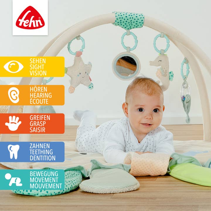 Fehn - Wholesale Play Mat - Kids & Baby - 3D activity blanket octopus - toy bow with toys1