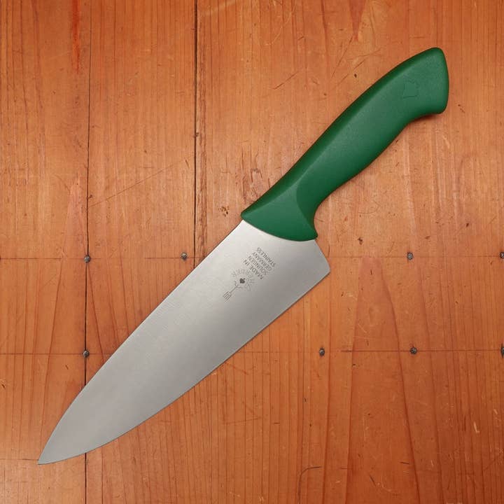 Friedr Herder Don Carlos 8.5” Wide Chef Knife Stainless Green for wholesale by Bernal Cutlery