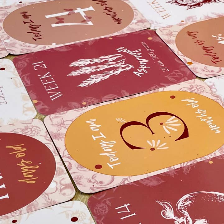 Best Birth Co - Wholesale Milestone Art/Keepsake - Kids & Baby - BUY 15 GIFT Mum Baby Milestone Cards for Baby Shower3