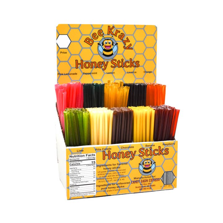 Candy Barn Express - Wholesale Hard Candy - Bee Krazy Honey Sticks Starter Pack - Option 22