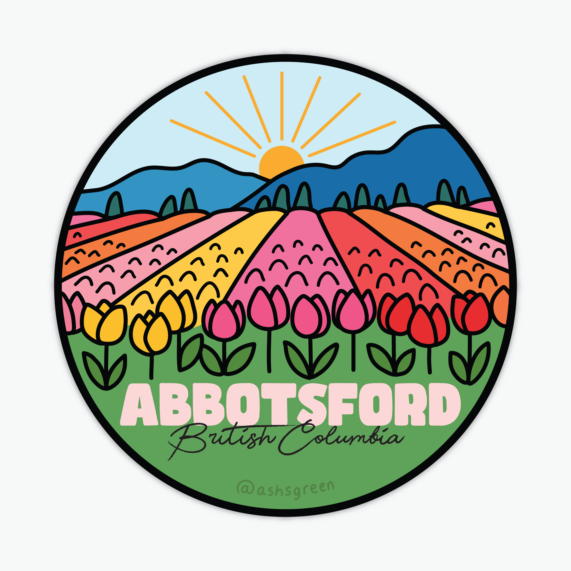 Ashleigh Green Studios – Großhandel Aufkleber – Abbotsford, BC - Städte von Kanada Aufkleber0