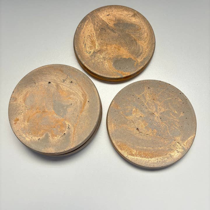 Round Coasters for wholesale by Fancy Concrete