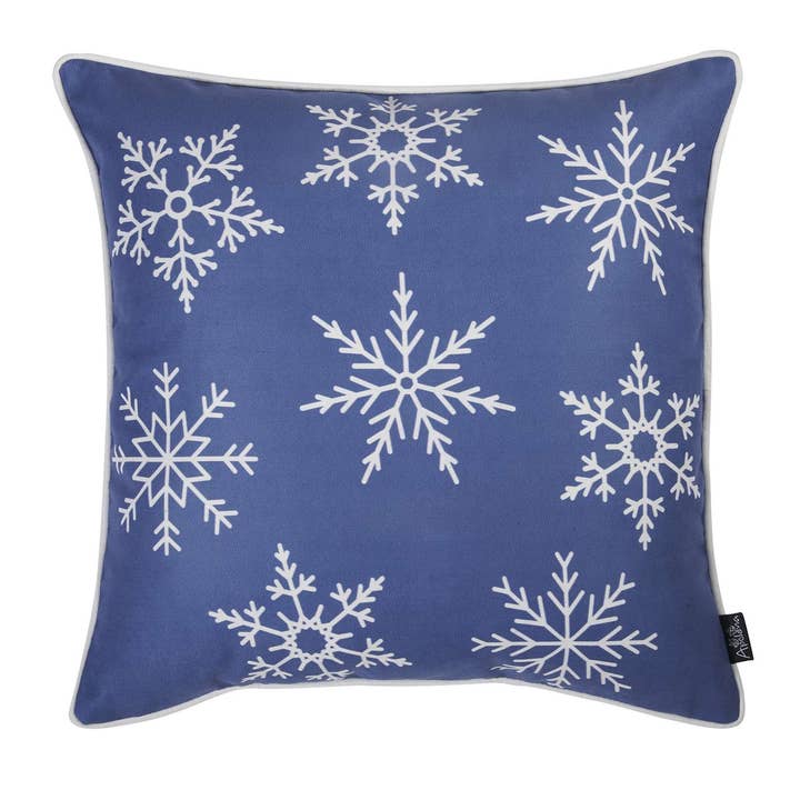 MIKE & Co. NEW YORK - Vente Coussin décoratif - Coussin décoratif en flocons de neige de Noël 18 « x 18"1
