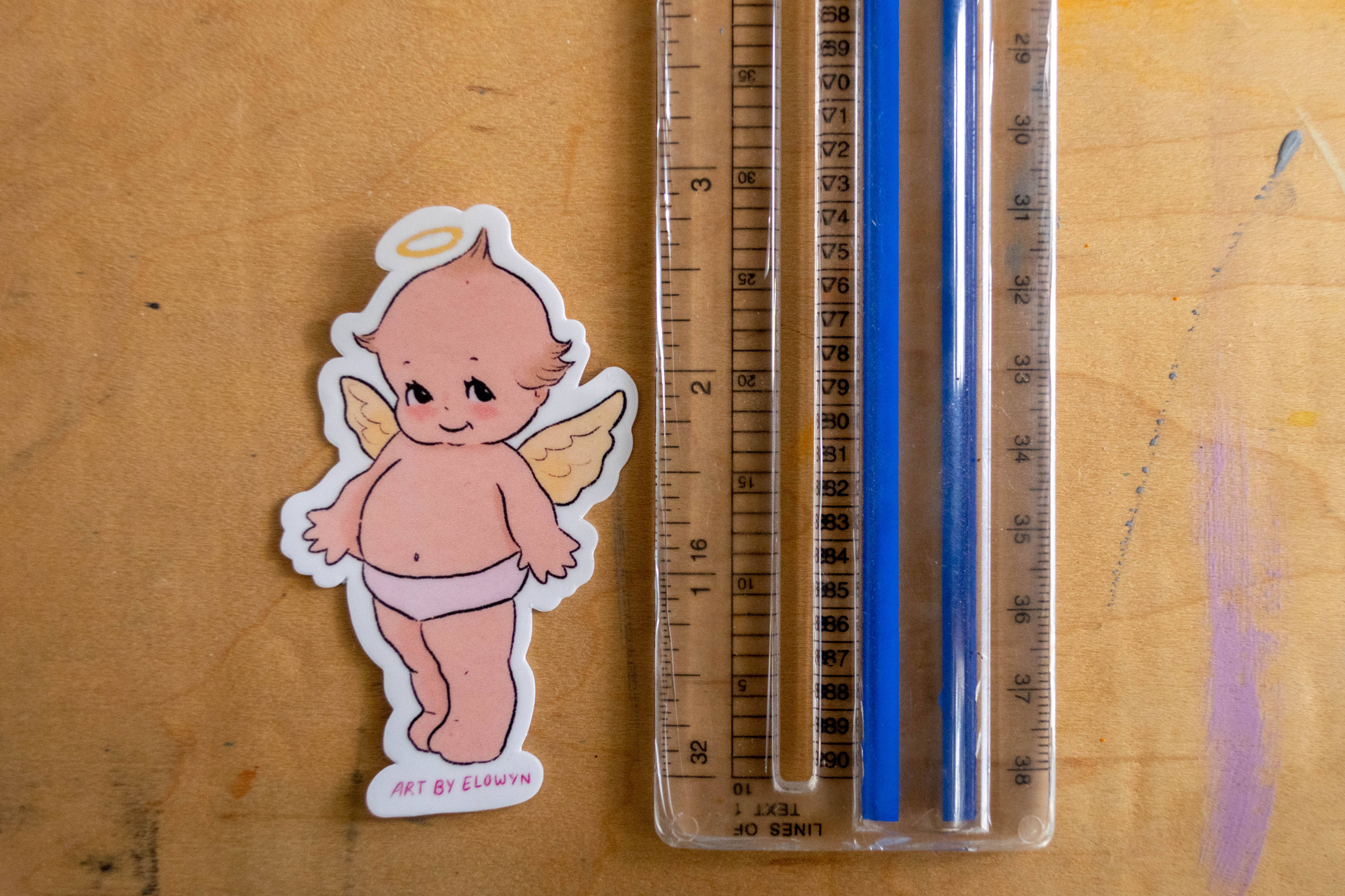 Art By Elowyn - Wholesale Sticker - Cupid Baby Sticker6