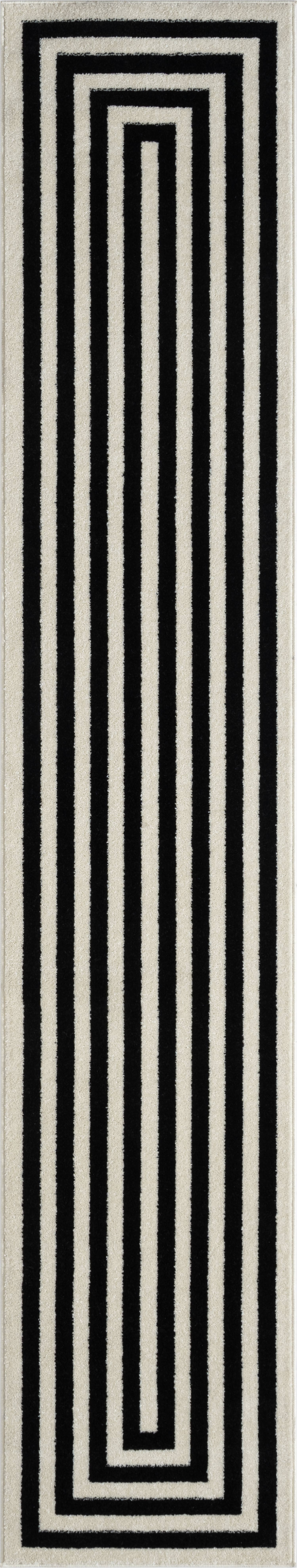 Abani Rugs - Wholesale Area Rug - Abani Casa CAS120A -  Contemporary Black & Ivory Rectangular8