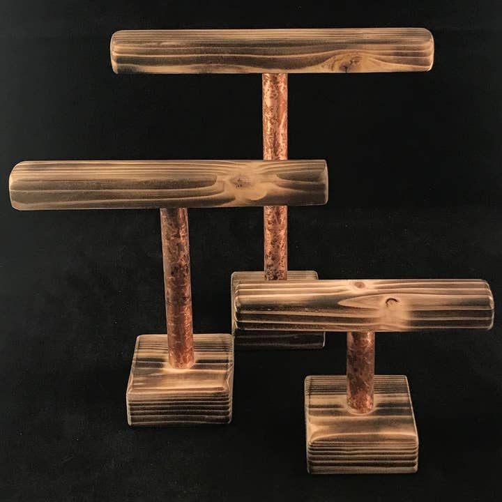 Gifted Shop Works, LLC - Wholesale Jewelry Stand & Display - Bracelet Display Trio With Copper Riser7