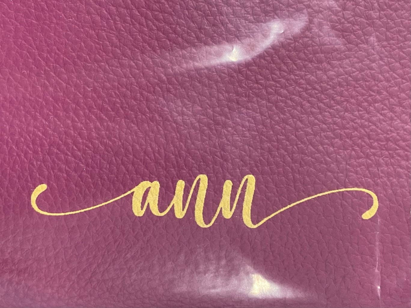 The Classy Cloth WS - Wholesale Make-up/cosmetic bag - Pebble Leather Cosmetic Bag - Monogrammed6