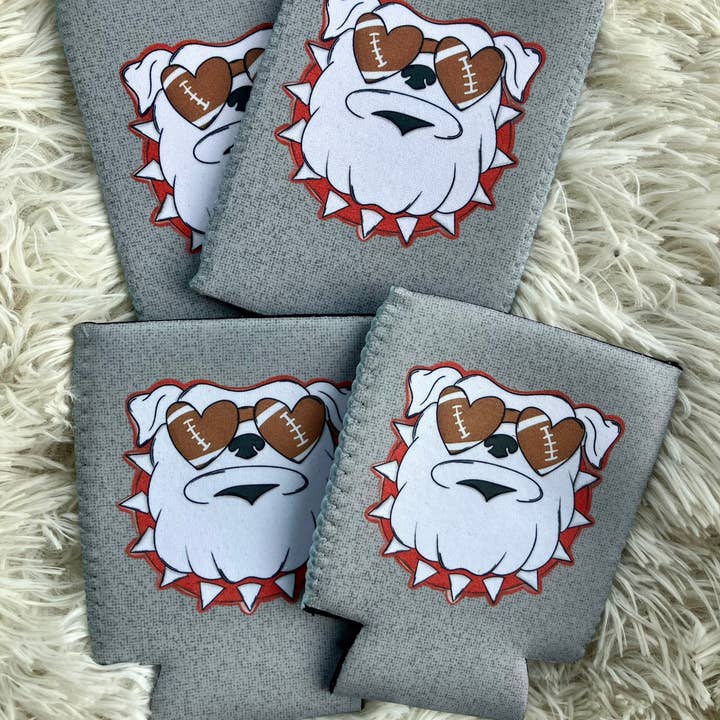Koozie ispirati alla mascotte del football dei Bulldogs per la vendita all'ingrosso da parte di on the Bayou