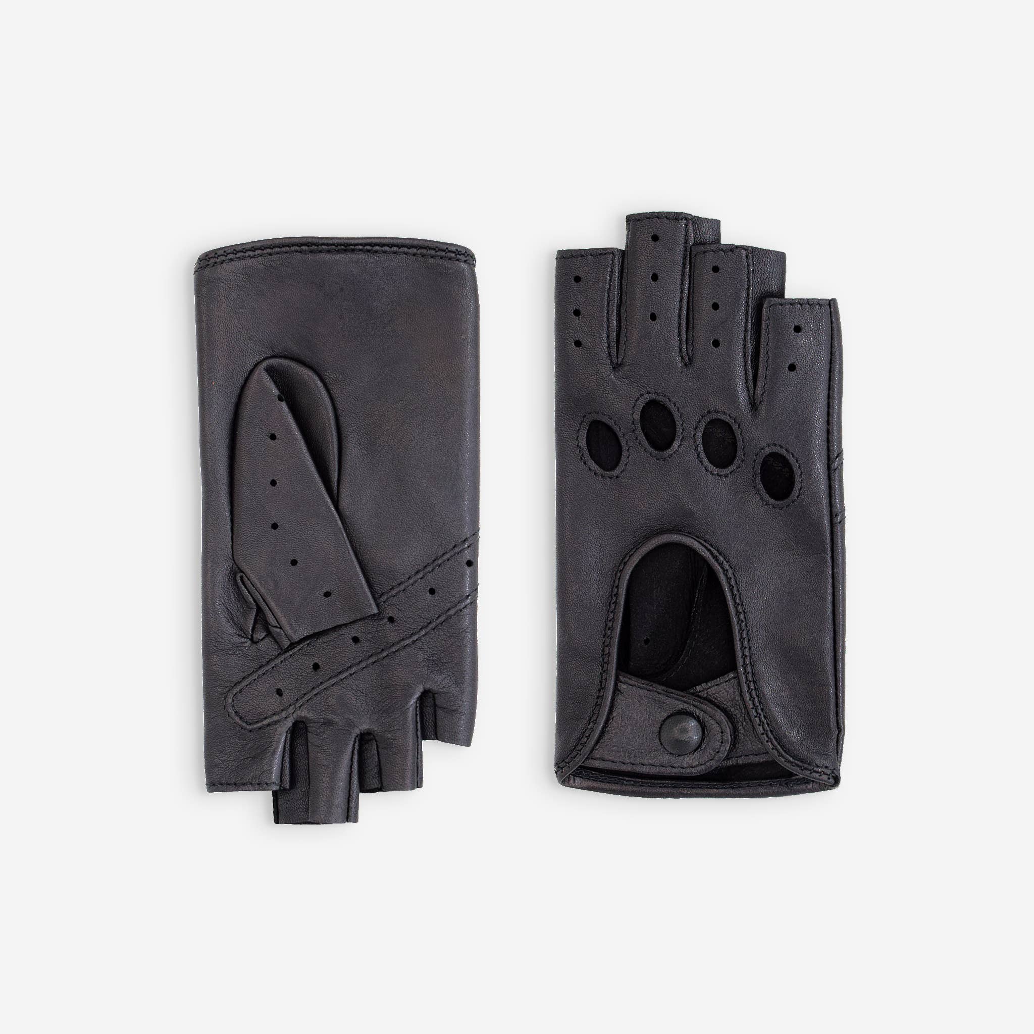 Glove Story – Großhandel Handschuhe – Damen – Fingerlose Damenhandschuhe aus Lammleder, ungefüttert – Modell conduit-21125NF19