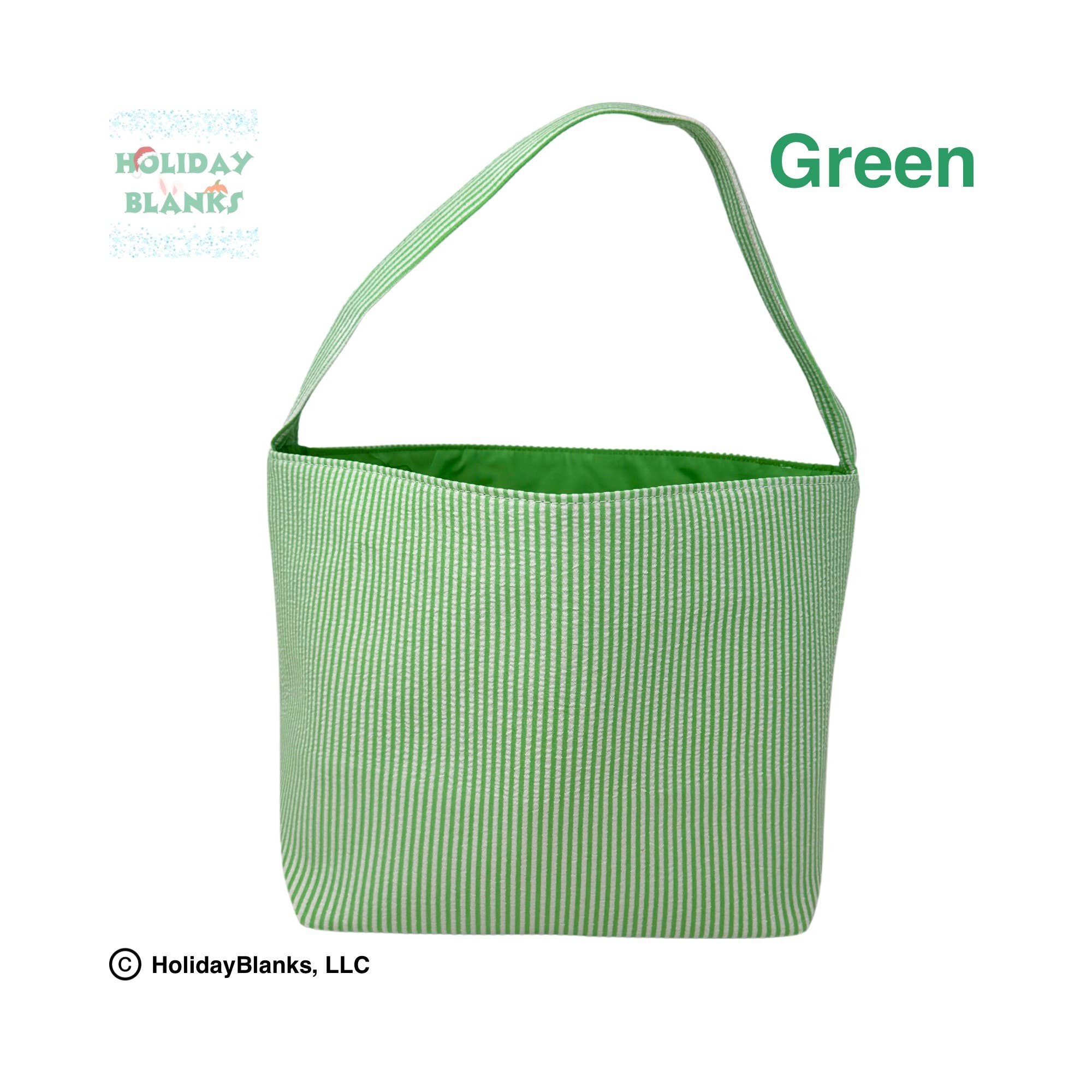 Holiday Blanks - Wholesale Basket - Easter or Halloween Seersucker basket embroidery blanks2