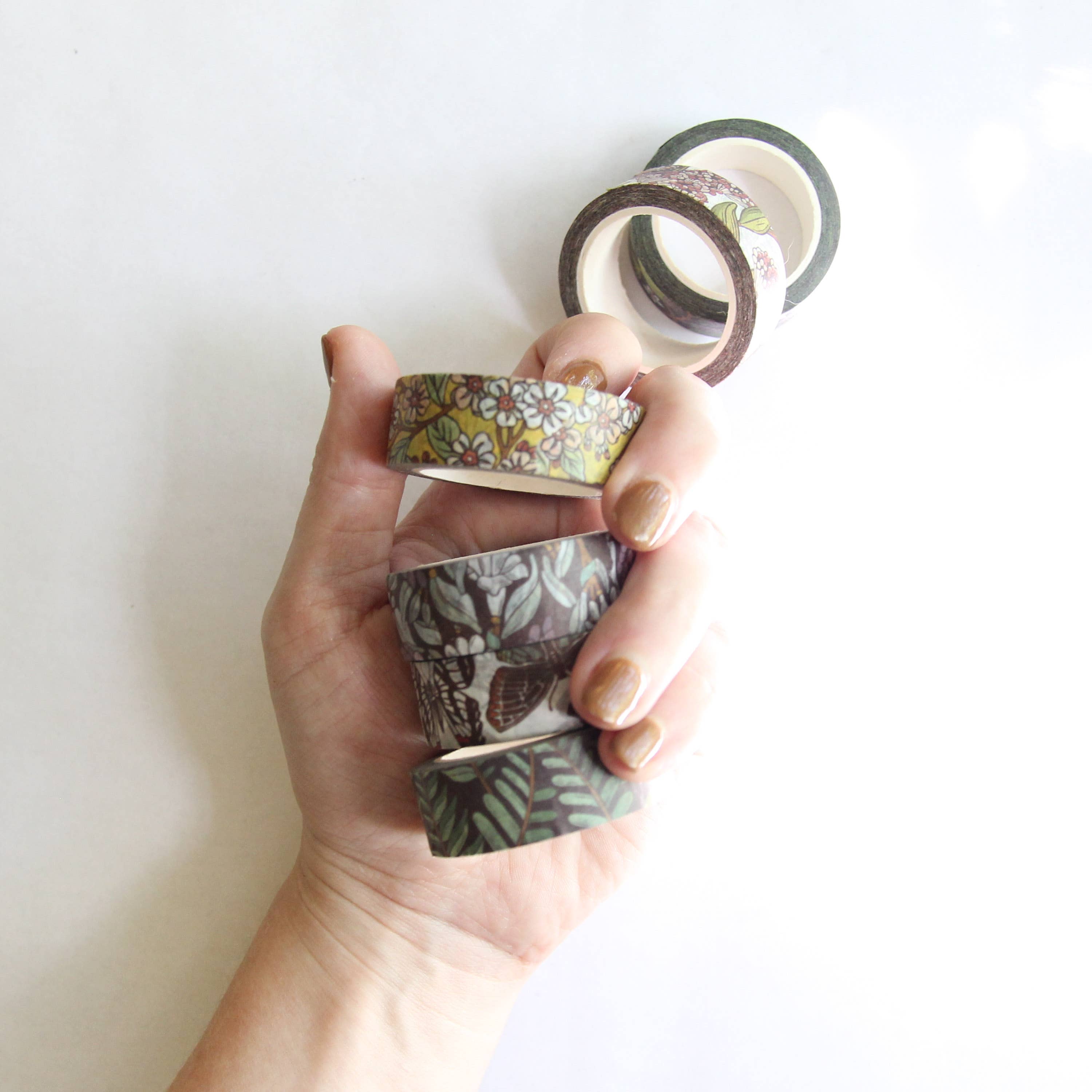 Root & Branch Paper Co. – wholesale Washi tape – Moonlit Tuberose Washi Tape1