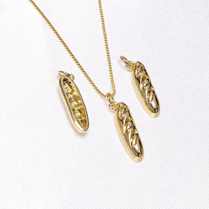Pendentif Baguette en Or pour Bijoux, Pendentif Pain CPG2923 pour la vente par Jewel Pledge