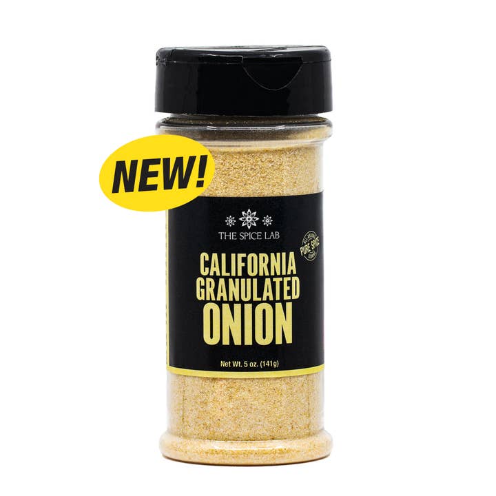 THE SPICE LAB - Wholesale Dried Spice - California Granulated Onion Case of 6 - 5.1 oz Shaker Jars