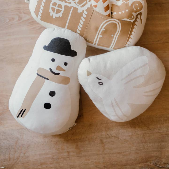 Imani + Kids by Imani Collective - Wholesale Throw/Decorative Pillow - snowman pillow1
