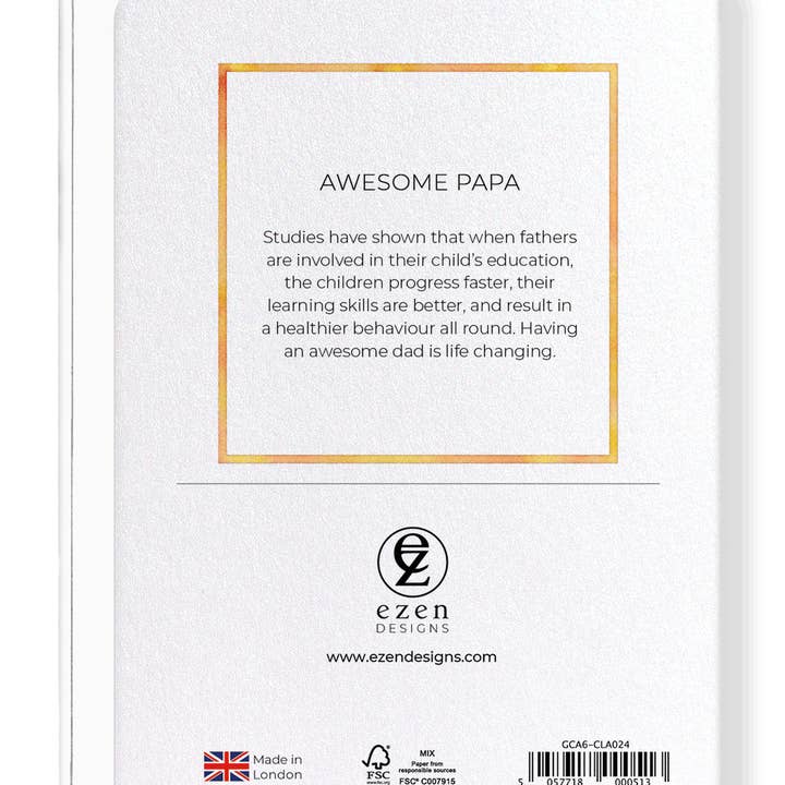 Ezen Trade – wholesale Father’s Day card – AWESOME PAPA: Greeting Card1
