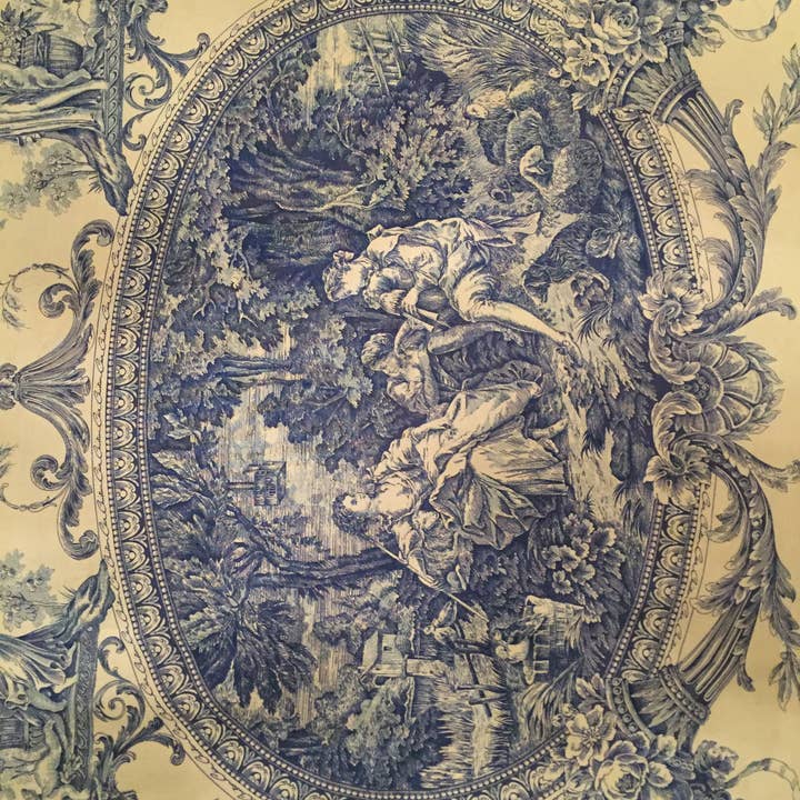 Haoshi by Luxetera - Wholesale Valance - Clive Christian fabric Blue/Ivory11